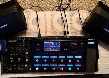 Line6 Helix auf dem Temple Audio-Pedalboard