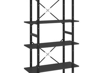 4-poziomowy regał na książki szary 80x30x140 cm WM-806459