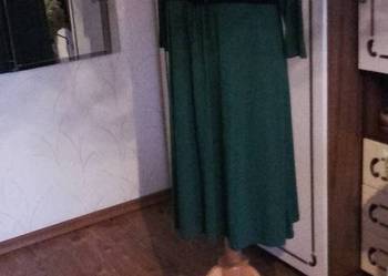 ANGIELSKA SUKIENKA W SZMARAGDOWEJ ZIELENI - r. 46