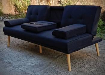 Sofa 3 osobowa rozkładana 182cm z rozkładanym stolikiem