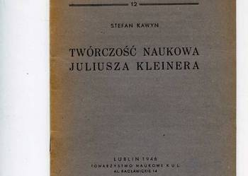 Twórczość naukowa Juliusza Kleinera