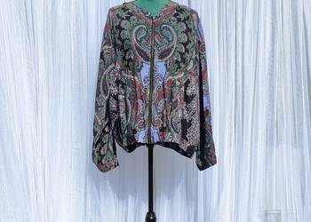Kurtka Indiska XL 42 kolorowa boho paisley wzór orient hippie etno bomberka
