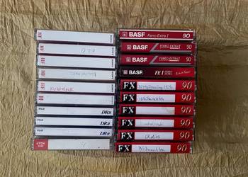 Kasety magnetofonowe  (opis). 20 sztuk.