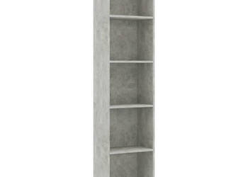 5-poziomowy regał betonowy szary 40x24x175 cm WM-800850