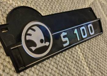 SKODA 100 S100 100L SETKA S100L NOWY TYLNY ZNACZEK + PODKŁADKA