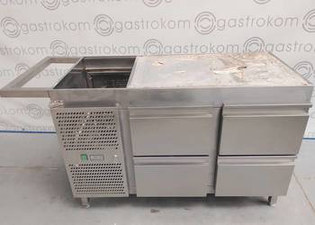 Stół chłodniczy 4 szuflady agr. boczny DM do zabudowy 1325x700x810