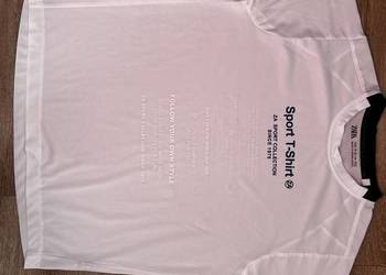 Biały t-shirt 152 koszulka Zara biała koszulka na wf