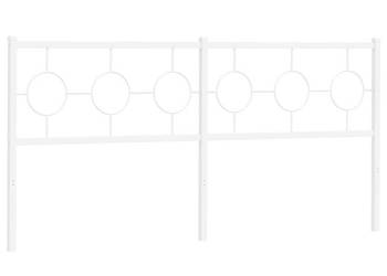 Metalowe wezgłowie białe 180 cm WM-376311