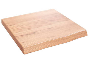Półka brązowa 40x40x(2-4) cm lakierowane lite drewno dębowe WM-363630