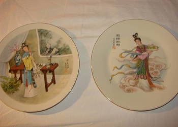 chiński porcelanowy talerz kolekcjonerski