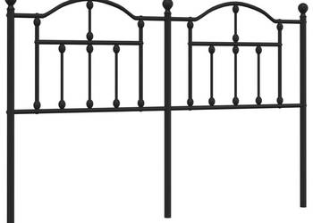Metalowe wezgłowie czarne 150 cm WM-353473