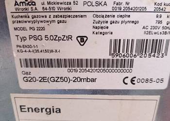 Płyta gazowa Amica 5 palników