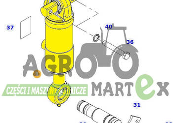 G716300050020, 716300050020 SIŁOWNIK HYDR AGCO
