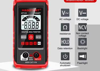 Multimetr cyfrowy HT123 tester elektroniczny woltomierz automatyczny