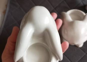 Zajączki gipsowe świeczniki na telight ,figurki