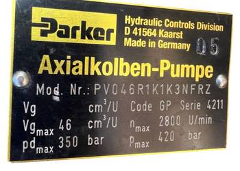 Parker PV046R1K1K3NFRZ Pompa hydrauliczna