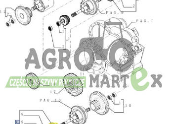 87558601 KOŁO ZĘBATE CNH