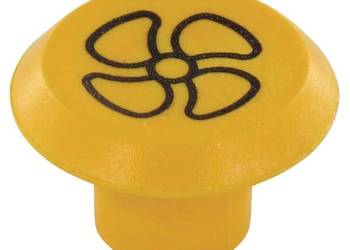 Symbol przełącznika, dmuchawy, okrągły, żółty 11316320PN