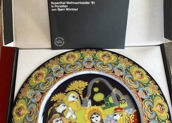 Patera Rosenthal Bjorn Wiinblad. Dzieciątko wśród uczonych w świątyni.1981