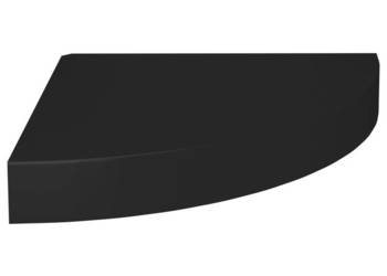 Narożne półki ścienne 4 szt. czarne 25x25x38 cm MDF WM-323900