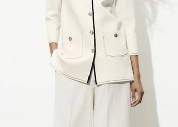 Długi kardigan zapinany marynarka żakiet Zara M nowa