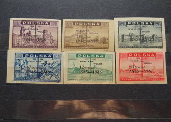 Znaczki pocztowe Polska Fi 388-393**
