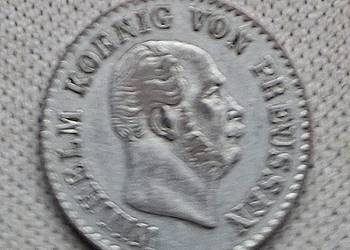 PRUSY-1/2 SILBERGROSZA 1865 r ,,A,, SREBRO