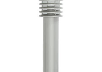 Lampa ogrodowa na słupku srebrna 60 cm stal nierdzewna WM-4006357