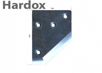 Nóż półtrójkątny HARDOX części do wycinaka kiszonki KREATEC