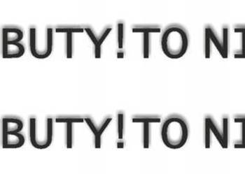 Naklejka ŚCIĄGAJ BUTY TO NIE OBORA 45x470mm TIR BUS CZARNA folia ploterowa