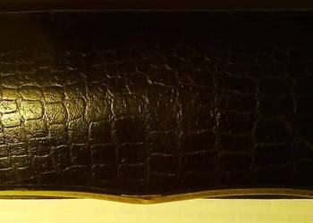 Futerał na okulary, sztywny z tworzywa jak krokodylowa skórka