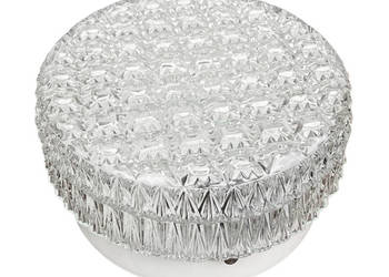 Kryształowy plafon/kinkiet Kamenický Šenov, lata 70. | Styl Brusel