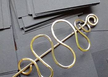 Spinka do koka mosiądz rękodzieło metaloplastyka