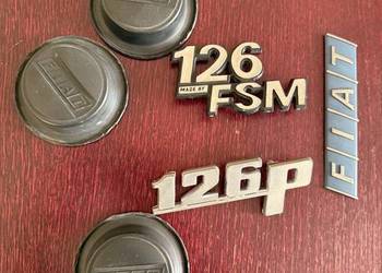 FIAT 126p Czesci Emblemat Emblematy Kapselki Dekielki