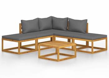 vidaXL 6-cz. zestaw mebli ogrodowych z poduszkami（SKU:45913）