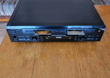 Rarytas minidisc Sony MDS-W1 dwu kieszeniowy mini disc.