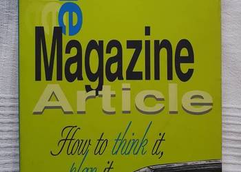 Peter P. Jacobi "The Magazine Article" Książka ENG