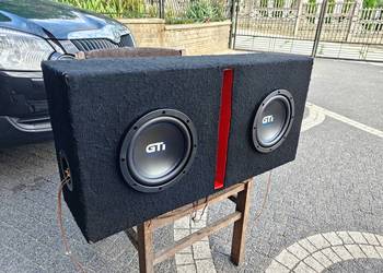 Skrzynia tuba basowa bassowa subwoofer dual 2x Crunch GTI84, Wysyłka darmow