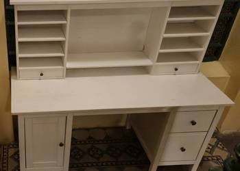 Biurko IKEA Hemnes z nadstawką białe, duże