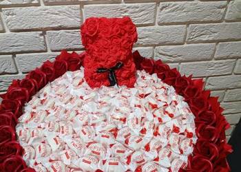 Giga bukiet z róż mydlanych i Rafaello