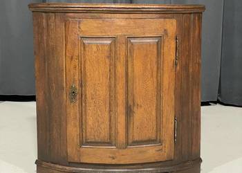 Rustykalna dębowa szafka narożna XIX/XX w., antyk