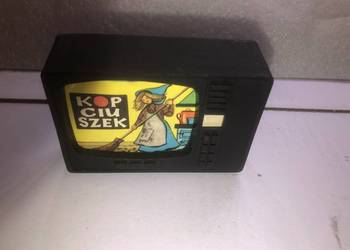 Telewizorek zabawka z przezroczami bajka o Kopciuszku PRL