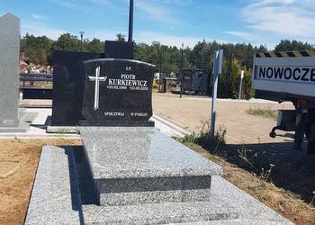 Nagrobek ziemny strzegomski /impala z posadzką POLKOWICE nr.1648