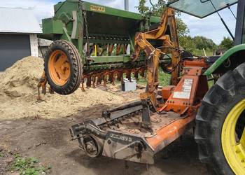 Zestaw uprawowo siewny 3m amazone d7 siewnik, brona aktywna pegoraro