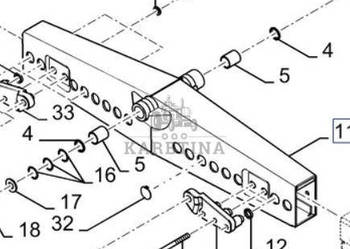 New Holland CR9080 Oś Tylna Obudowa Belka Centralna CZĘŚCI 84074066 844621…
