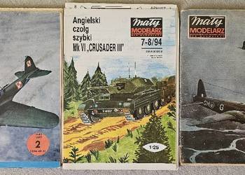 Mały modelarz  2 st samoloty i czołg Crusader Mk VI