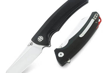 Nóż składany Bestech Texel Black G10, Stonewashed/Satin D2 by A Purvis Bla…