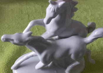 Figurka porcelanowa Konie,  Grafenthal Figurka porcelanowa Konie,  Grafenthal
