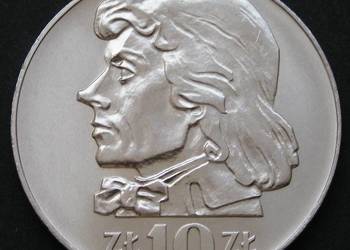 Polska 10 złotych 1970 - Tadeusz Kościuszko - stan menniczy-