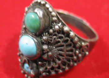 Srebrny Pierscien z Turkusem , Finlandia 1967 r . Srebrny Pierscien z Turkusem , Finlandia 1967 r .